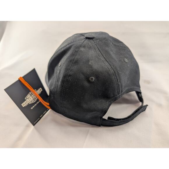 NWT Harley Davidson Men's MKE-WI-USA Twill Cap in Black, Adjustable - Picture 4 of 6